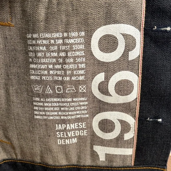 Gap 1969 Japanese selvedge denim Western Jacket - Picture 4 of 7